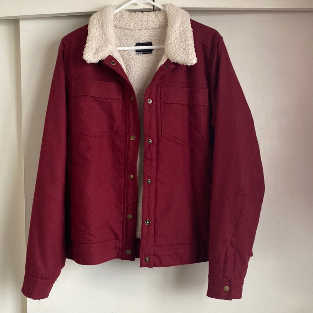 Marmot Ridgefield flannel lined sherpa recycled materials